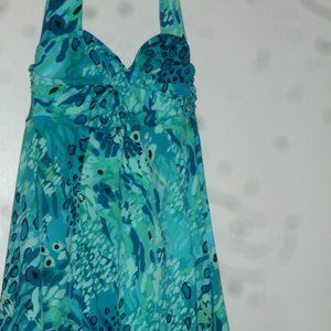 NWOT Tropical Escape Woman's One Piece Swimsuit Swim Dress Swimwear Sz10
